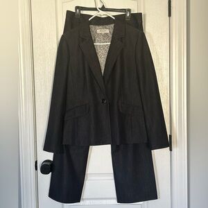 Kasper Women's Black Blazer and Pants Set